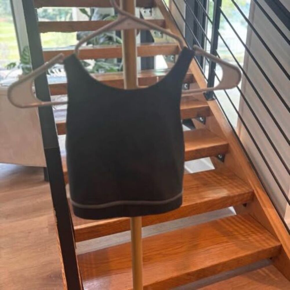 High‎ neck black sports bra- Lululemon size 4